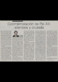 Conmemoración de Pío XII: silencios y cruzada / José Carlos Rovira | Biblioteca Virtual Miguel de Cervantes