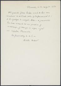 Carta de Oreste Macrí a José Carlos Rovira. Florencia, 16 de marzo de 1989 | Biblioteca Virtual Miguel de Cervantes