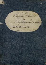 Papeles varios de Telesforo de Trueba y Cossío. Nº 7 | Biblioteca Virtual Miguel de Cervantes