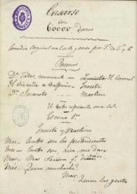 Casarse con 60.000 duros: comedia original en un acto y en verso | Biblioteca Virtual Miguel de Cervantes