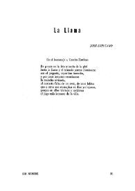La llama [En el homenaje a Concha Zardoya] / José Luis Cano | Biblioteca Virtual Miguel de Cervantes