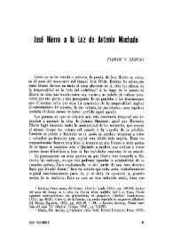 José Hierro a la luz de Antonio Machado / Andrew P. Debicki | Biblioteca Virtual Miguel de Cervantes