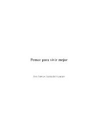 Pensar para vivir mejor | Biblioteca Virtual Miguel de Cervantes