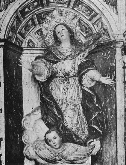 Imagen de la Virgen, de Caspicara